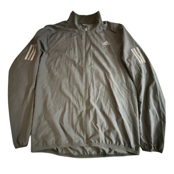 ADIDAS Men’s Black Running Windbreaker Jacket, Size M, Gently Worn (BB1605) - Picture 1 of 2